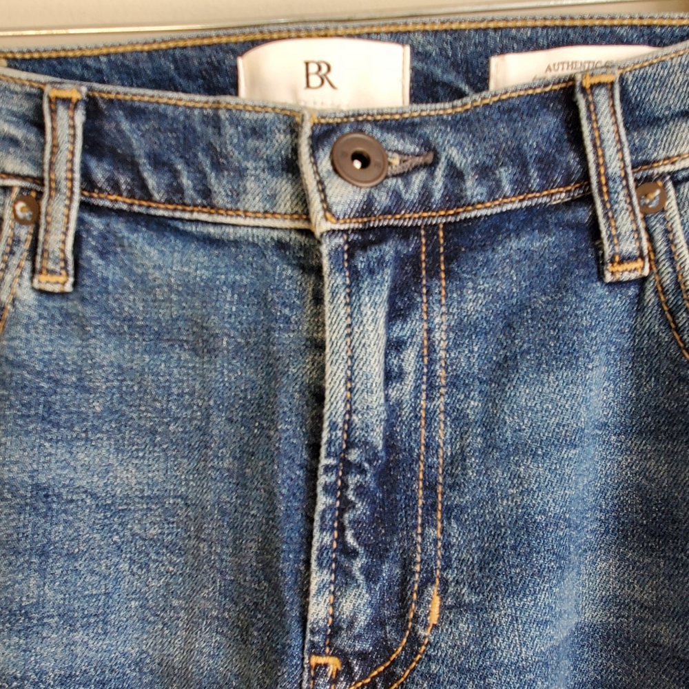 33X34 NWT BR Men Authentic Slim Straight Vintage Look Blue Jeans Banana Republic